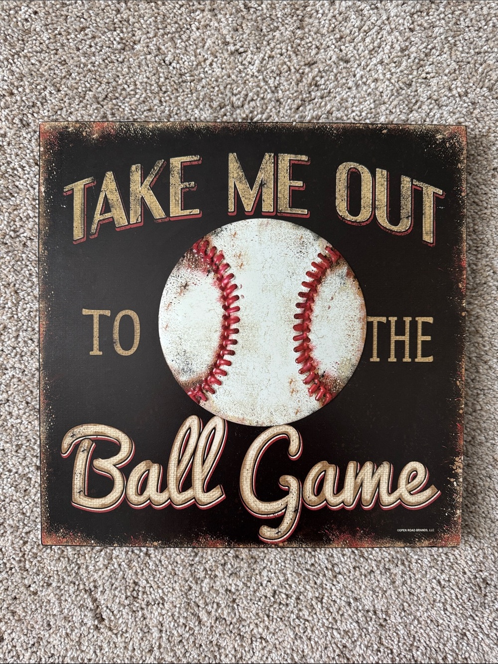 Take Me Out To The Ball Game Wall Decor
